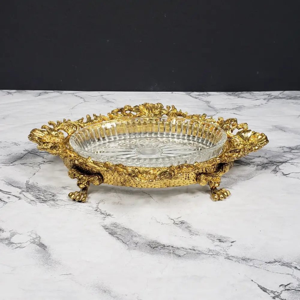 Hollywood Regency Vanity or Soap Dish Vintage